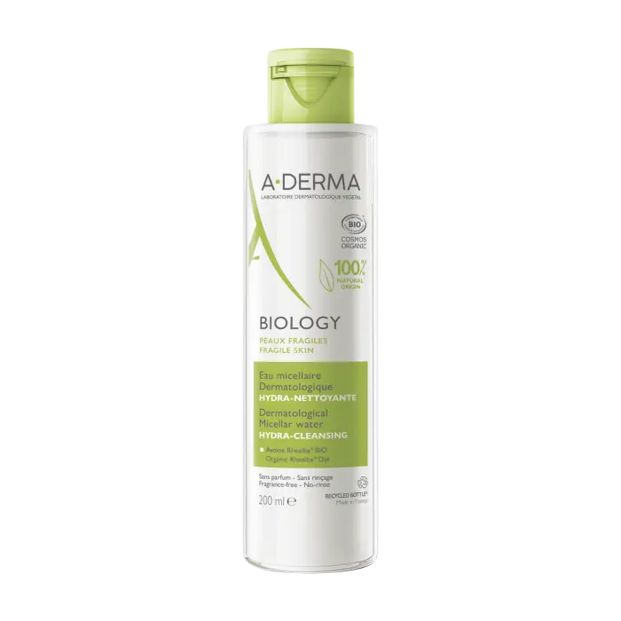 A-DERMA BIOLOGY – Eau Micellaire Dermatologique Hydra-Nettoyante (200ML)