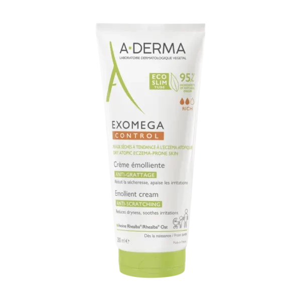 A-DERMA EXOMEGA CONTROL – Crème Émolliente (200 ml)