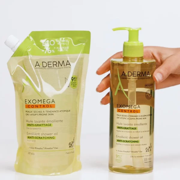 A-DERMA EXOMEGA CONTROL – Huile Lavante Émolliente (200 ml)