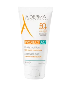 A-DERMA PROTECT AC – Fluide Matifiant SPF50+ (40 ml)