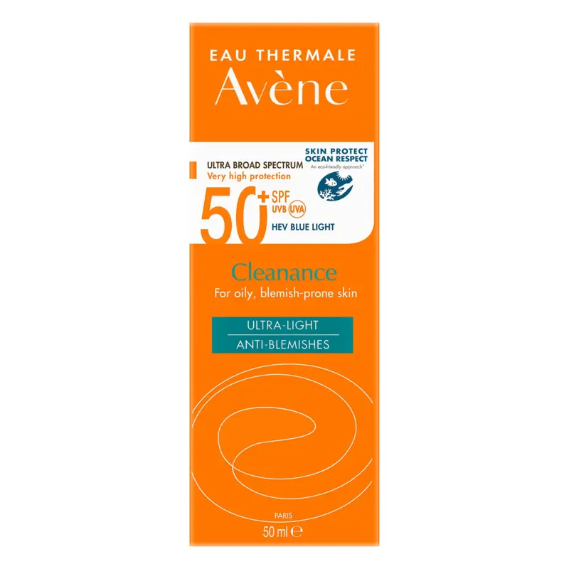 Cleanance solaire SPF50+ – Avène Fluide Ultra-Léger Anti-Imperfections 50 ml – Image 2
