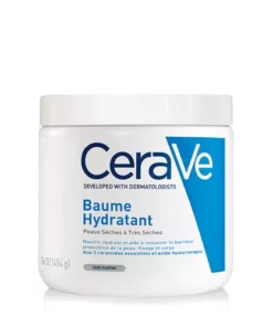 CeraVe Baume Hydratant 454g — pot blanc et bleu, vue de face
