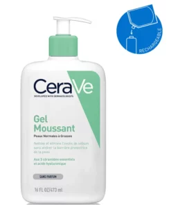 CERAVE GEL MOUSSANT NETTOYANT PEAUX NORMALES A GRASSES