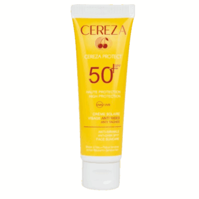 Packshot — CEREZA Crème Solaire 3-en-1 Anti-Âge & Anti-Tache 50 ml