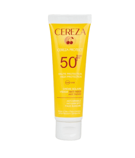Packshot — CEREZA Crème Solaire 3-en-1 Anti-Âge & Anti-Tache 50 ml