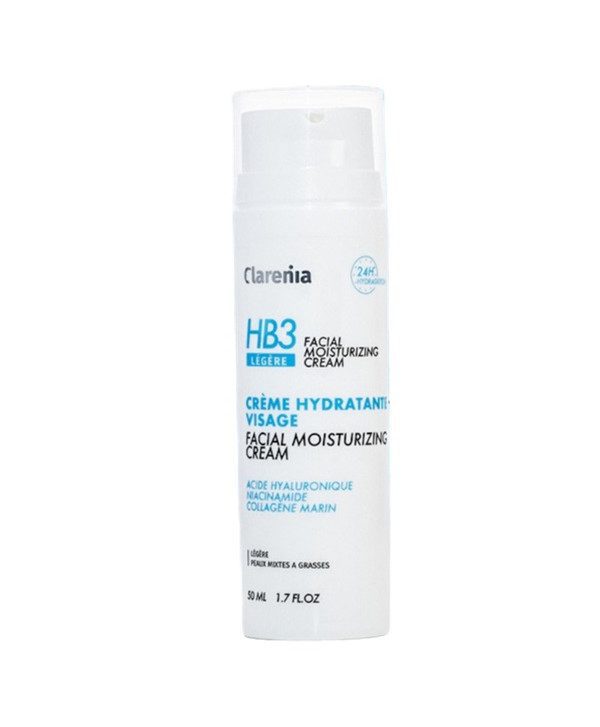 Packshot — CLARENIA HB3 Crème Hydratante Visage Légère 50 ml