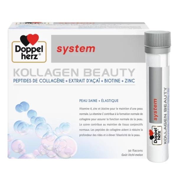Packshot — DOPPELHERZ AKTIV Kollagen Beauty, boîte de 30 doses