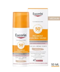 Packshot — EUCERIN Sun Photoaging Control Gel-Crème Teinté Medium SPF50+