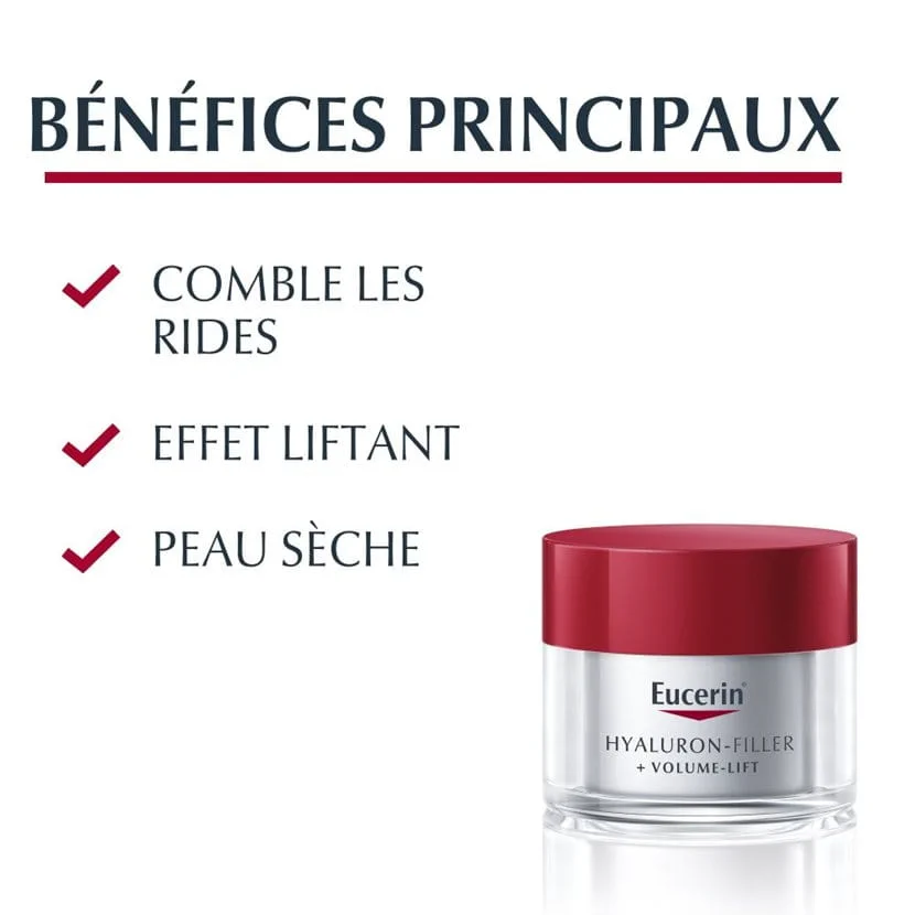 EUCERIN Hyaluron-Filler + Volume-Lift — Soin de Jour Peau Sèche – Image 3