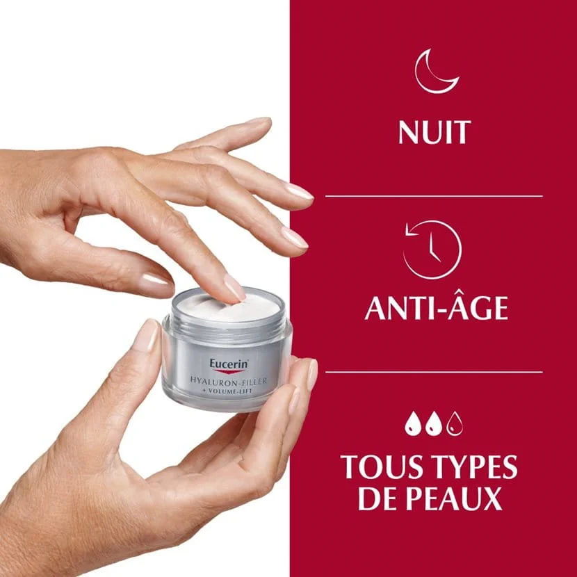 EUCERIN Hyaluron-Filler + Volume-Lift — Soin de Nuit – Image 2
