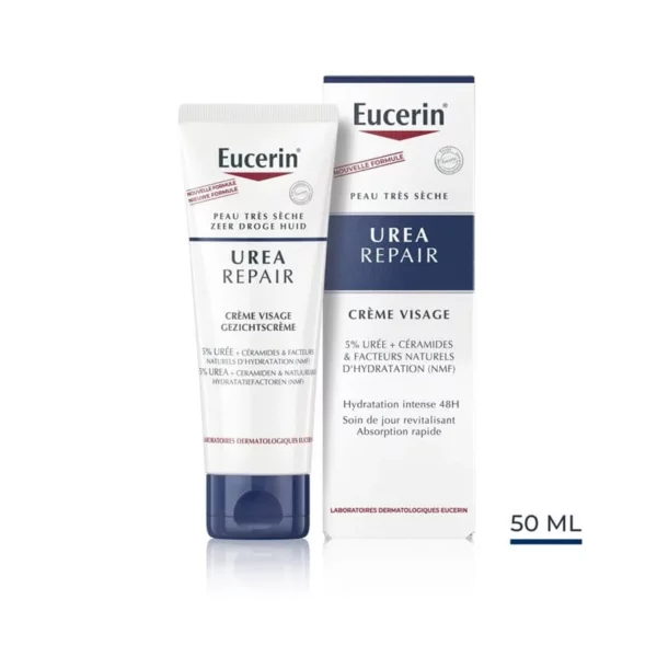 Packshot — EUCERIN UreaRepair Crème Visage Peau Sèche 50 ml