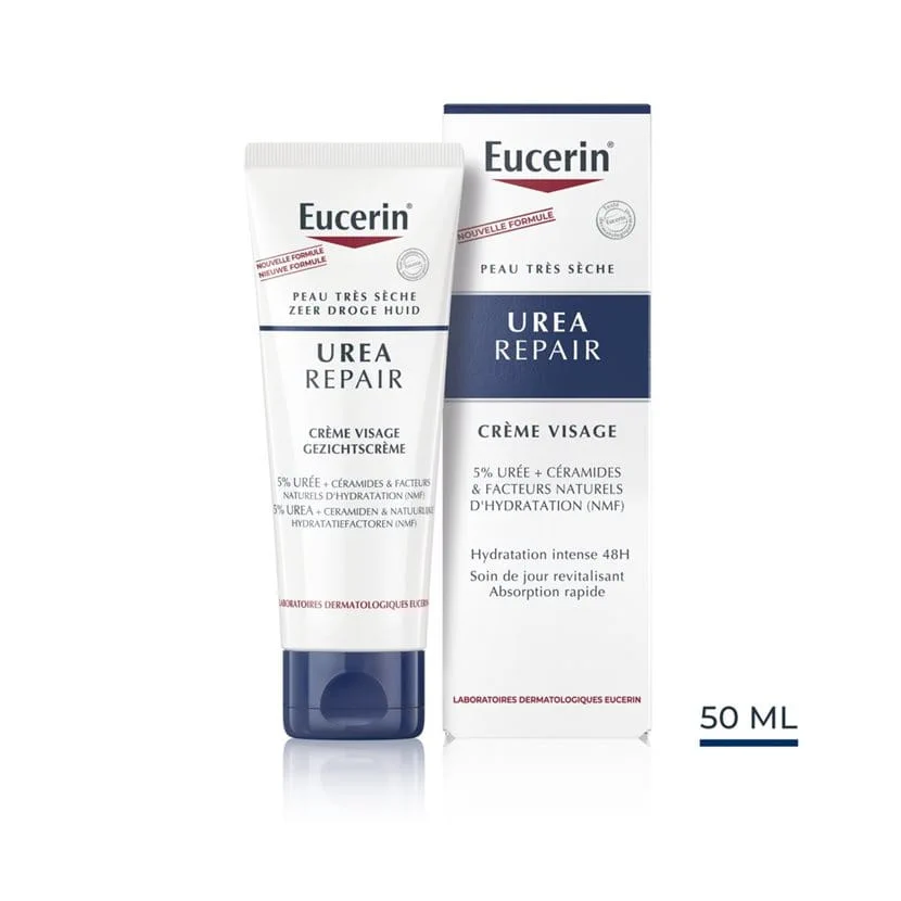 Packshot — EUCERIN UreaRepair Crème Visage Peau Sèche 50 ml