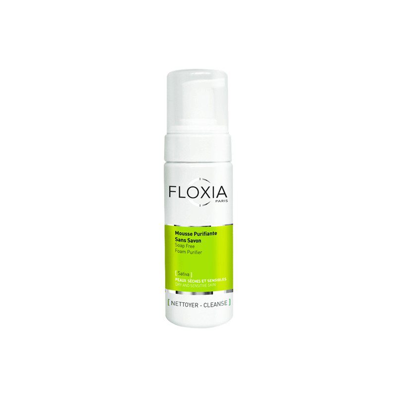 Packshot — FLOXIA Mousse Purifiante Sans Savon Peaux Sèches et Sensibles 150 ml