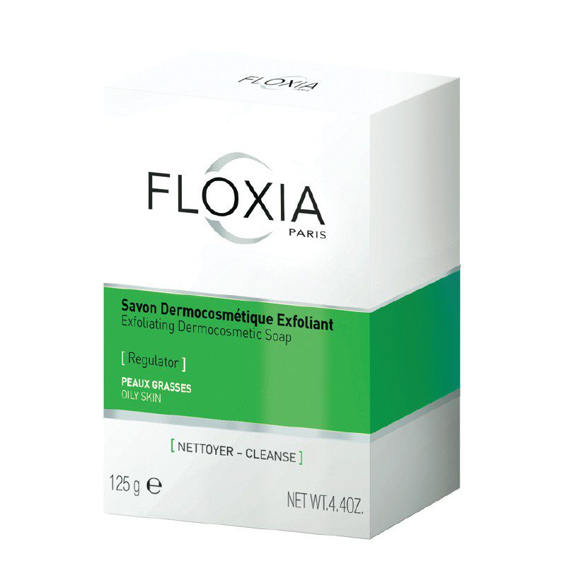 Packshot — FLOXIA Savon Exfoliant Purifiant Séborégulateur 125 g
