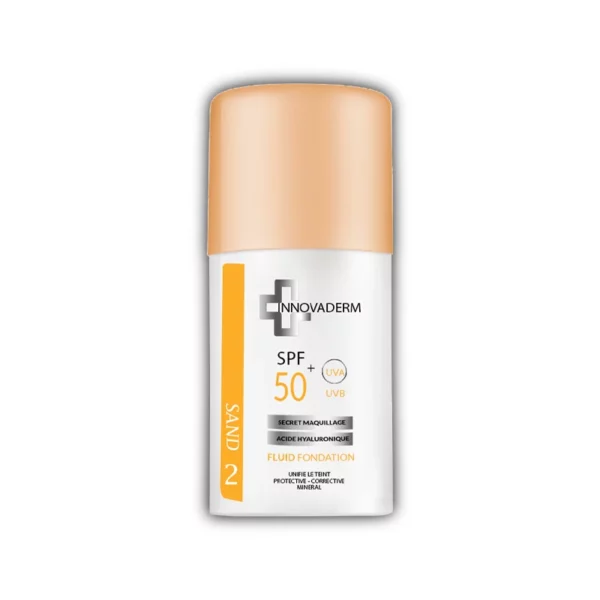 Packshot — INNOVADERM SPF 50+ Fond de Teint (02) Sand 30 ml