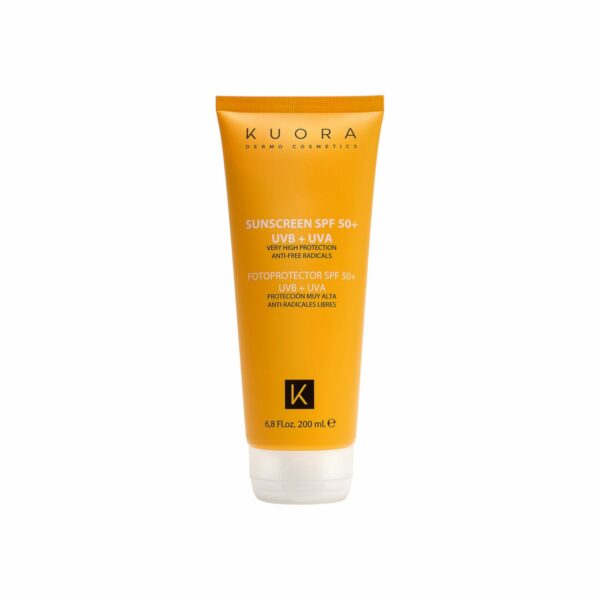 Packshot — KUORA Écran Solaire Visage et Corps SPF 50+ 200 ml