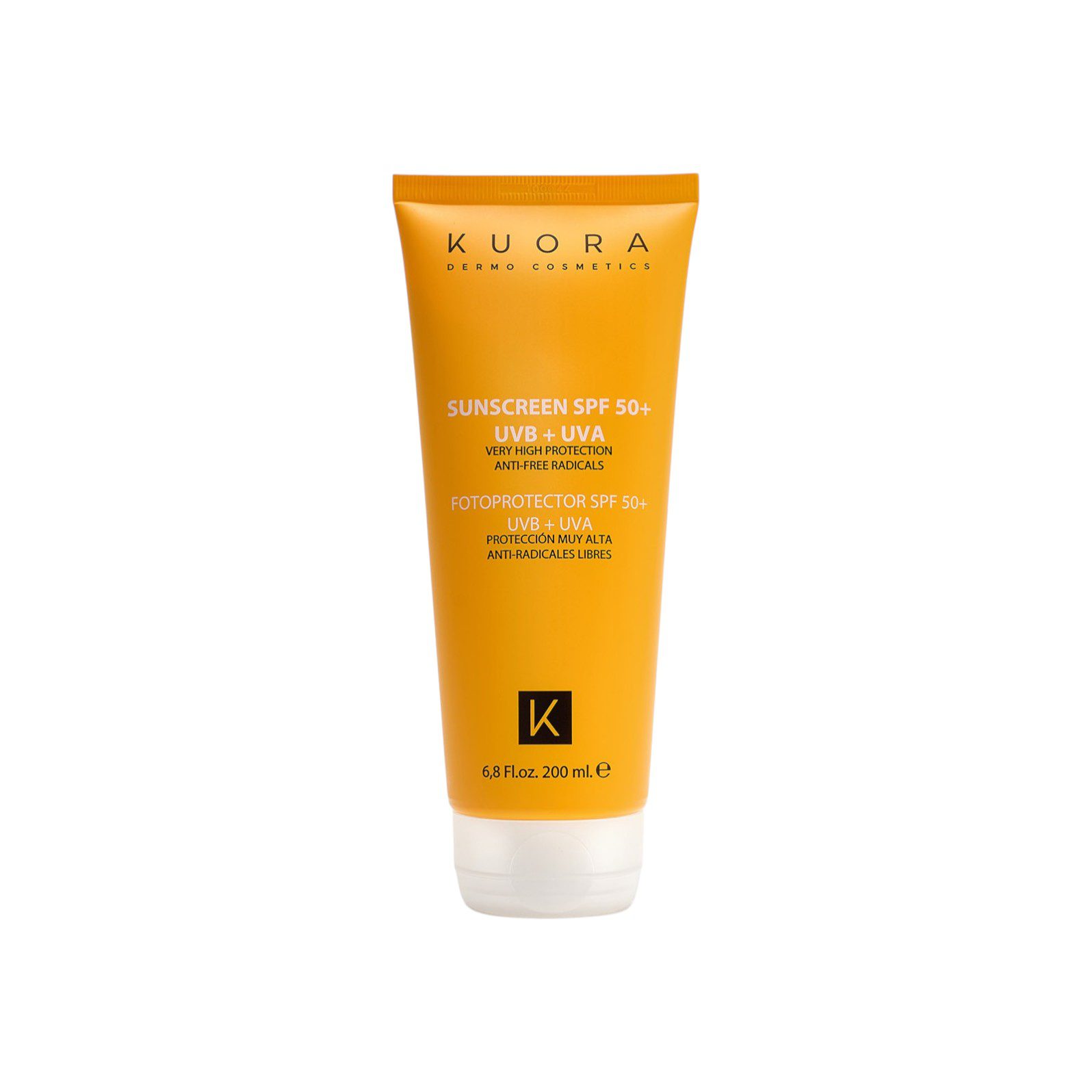Packshot — KUORA Écran Solaire Visage et Corps SPF 50+ 200 ml