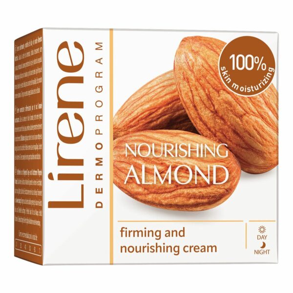 Packshot — LIRENE Crème Vegan à l’Amande Hydratante & Nutritive 50 g