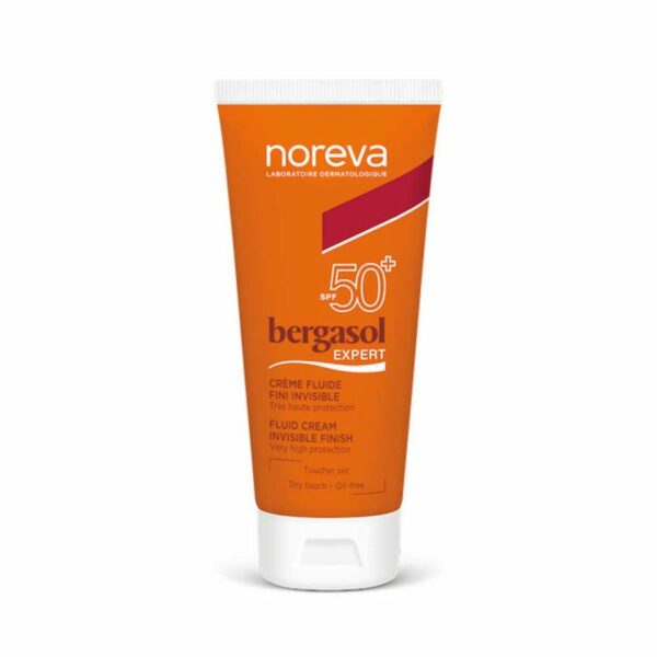 Packshot — NOREVA Bergasol Expert Crème Fluide SPF50 Peaux Mixtes à Grasses 50 ml