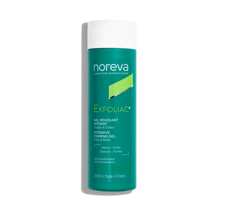 Packshot — NOREVA Exfoliac Gel Moussant Intensif 200 ml
