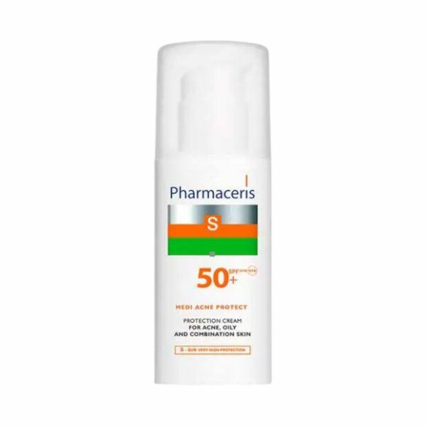 PHARMACERIS S – Medi Acne Protect Crème SPF50+ Peau Acnéique 50 ml