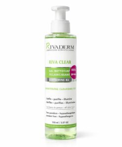 RIVADERM Riva Clear Gel Nettoyant Éclaircissant 150 ml – nettoyant visage éclat anti-taches