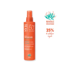 SVR Sun Secure Spray SPF50+ 200 ml — packshot spray, fond clair