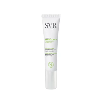 SVR Sebiaclear Active – Gel Correcteur Intensif 40 ml — tube, packshot fond clair