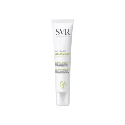 SVR Sebiaclear Mat + Pores — Soin Matifiant 40 ml, tube, packshot fond clair