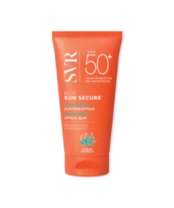 SVR Sun Secure Blur – Crème Mousse SPF50 — tube, packshot fond clair