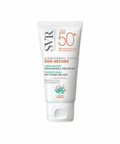 SVR Sun Secure Écran Minéral Teinté SPF50+ — tube visage, packshot fond clair