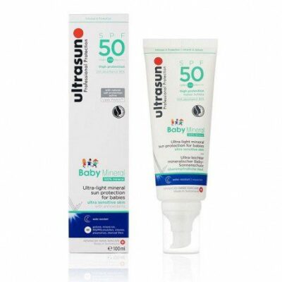 Ultrasun Mineral Baby Sun Cream SPF50 — tube 50 ml, packshot