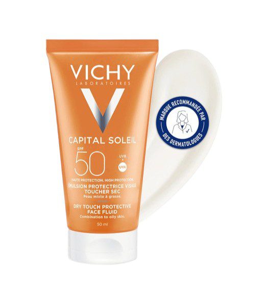 VICHY — Capital Soleil Émulsion Protectrice Peaux Mixtes à Grasses SPF50 50 ml – Image 2