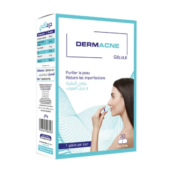 Packshot — VITAL DERMACNE Gélules, boîte de 30 capsules