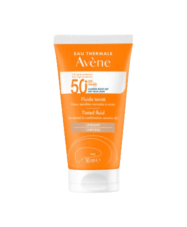 Avène Fluide Écran Teinté SPF50+ (50 ml) – Protection solaire teintée visage