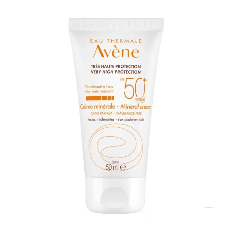 Avène Crème Minérale SPF 50+ – Protection solaire visage peau sensible
