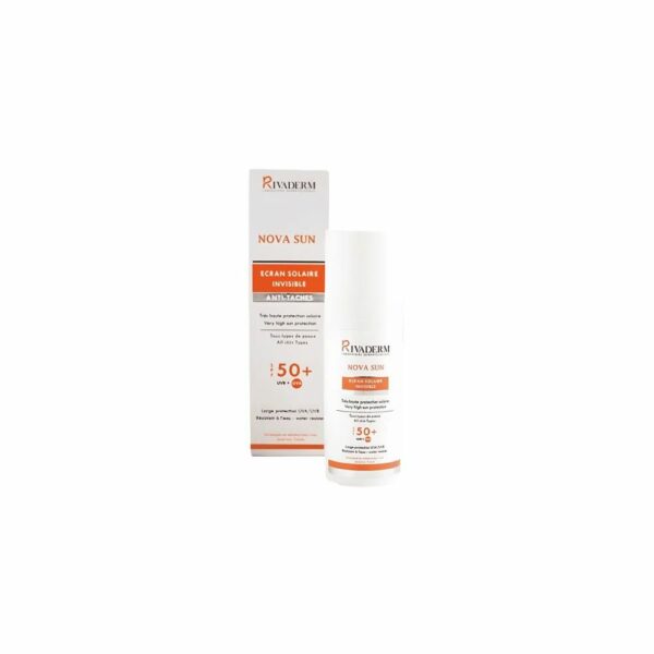 RIVADERM Nova Sun Écran Solaire Invisible SPF50+ – protection solaire haute performance