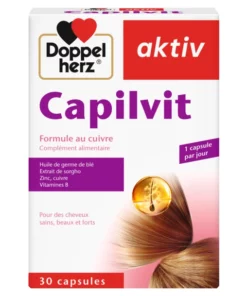 Packshot AKTIV Capilvit — boîte 30 comprimés