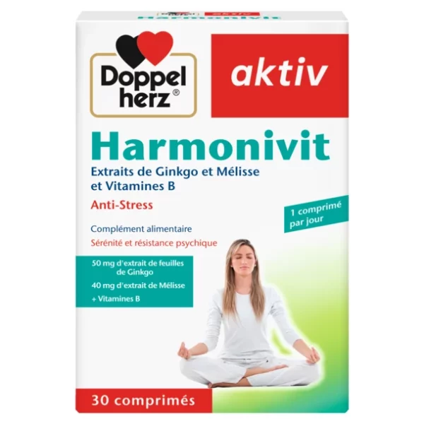 Packshot AKTIV Harmonivit Anti-Stress — boîte 30 comprimés