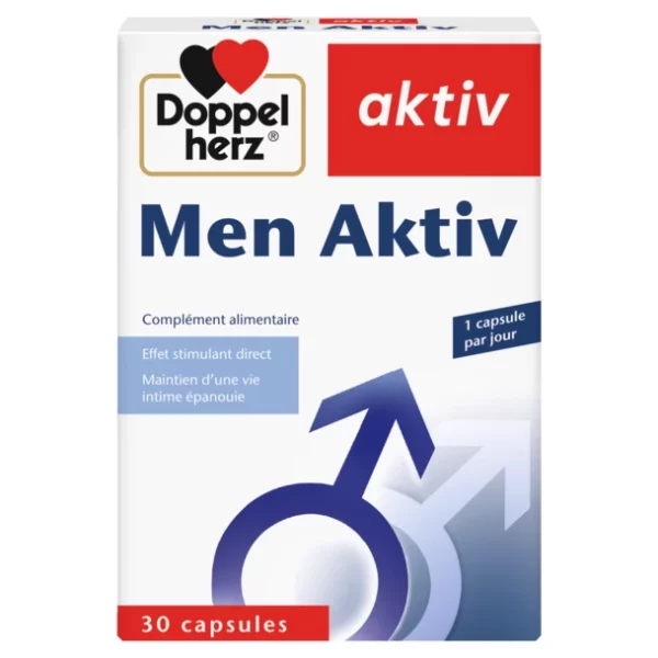 Packshot AKTIV Men — boîte 30 gélules