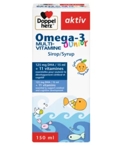 Packshot AKTIV Omega-3 Junior — flacon 250 ml