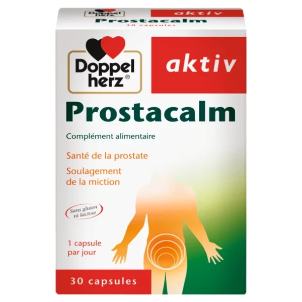 Packshot AKTIV Prostacalm — Santé de la Prostate — boîte 30 gélules