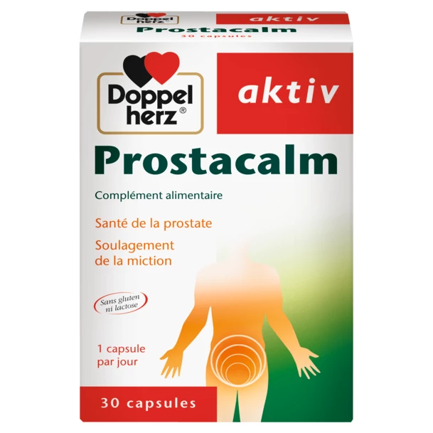 Packshot AKTIV Prostacalm — Santé de la Prostate — boîte 30 gélules