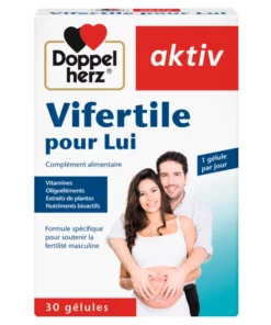 Packshot AKTIV Vifertile Pour Lui — boîte 30 comprimés