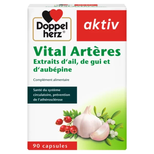 Packshot AKTIV Vital Artères — boîte 90 comprimés