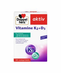 Packshot AKTIV Vitamine K2 + D3 — boîte 30 comprimés