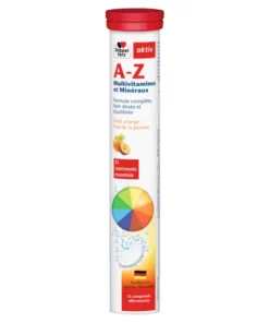 Packshot AKTIV A-Z Comprimés Effervescents — tube