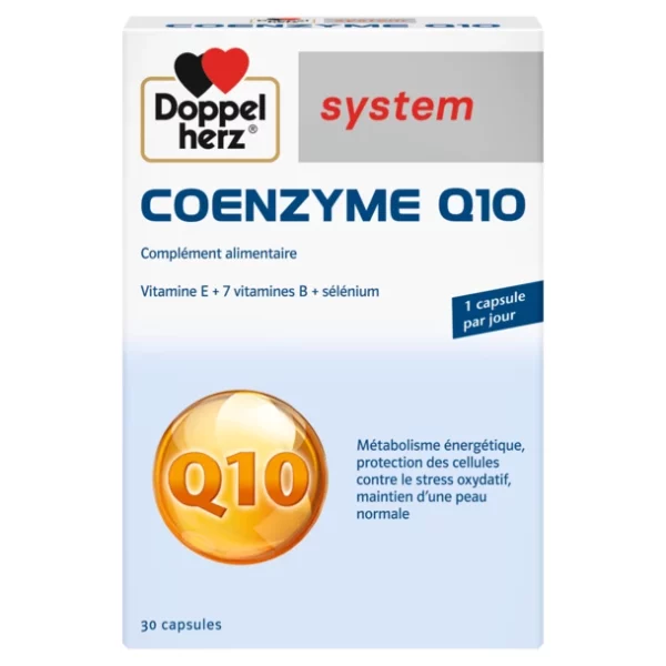 Packshot AKTIV Coenzyme Q10 — boîte 30 gélules