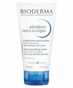 Bioderma Atoderm Crème Mains & Ongles 50 ml – tube bleu, vue de face
