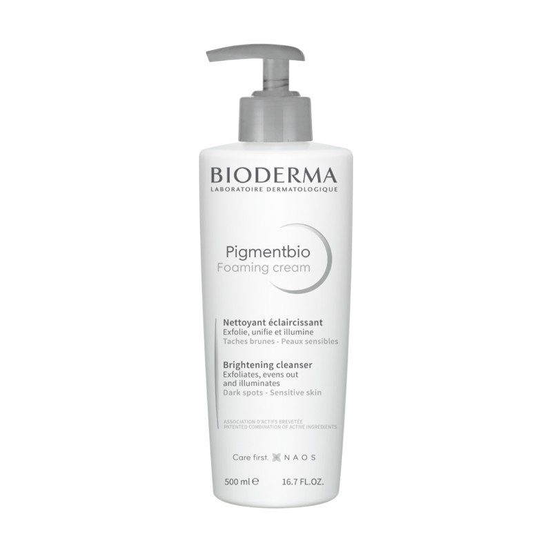 Bioderma Pigmentbio Foaming Cream 500 ml — flacon pompe, packshot